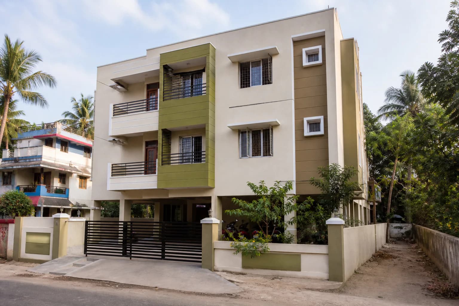 Illustrative apartment building; not an actual listing